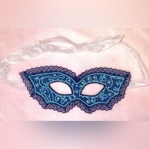 Blue Lace Masquerade Mask. Handmade 🤗